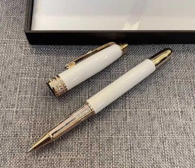 MONTBLANC Mont Blanc 163 Ceramic Circle Metal Signature Pen Water Pen Precious Bead Pen Pen Heavy Touch Pen